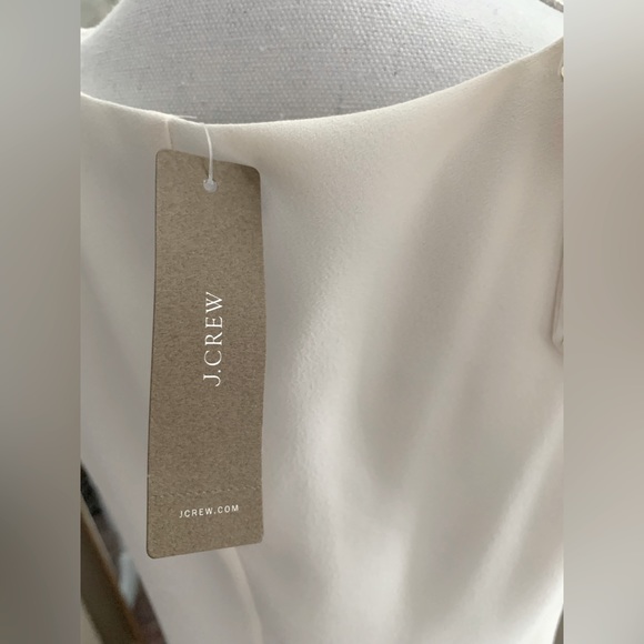 NWT JCrew Top with Sequin Gold Bow in Ivory size 2 Tall - Picture 5 of 6